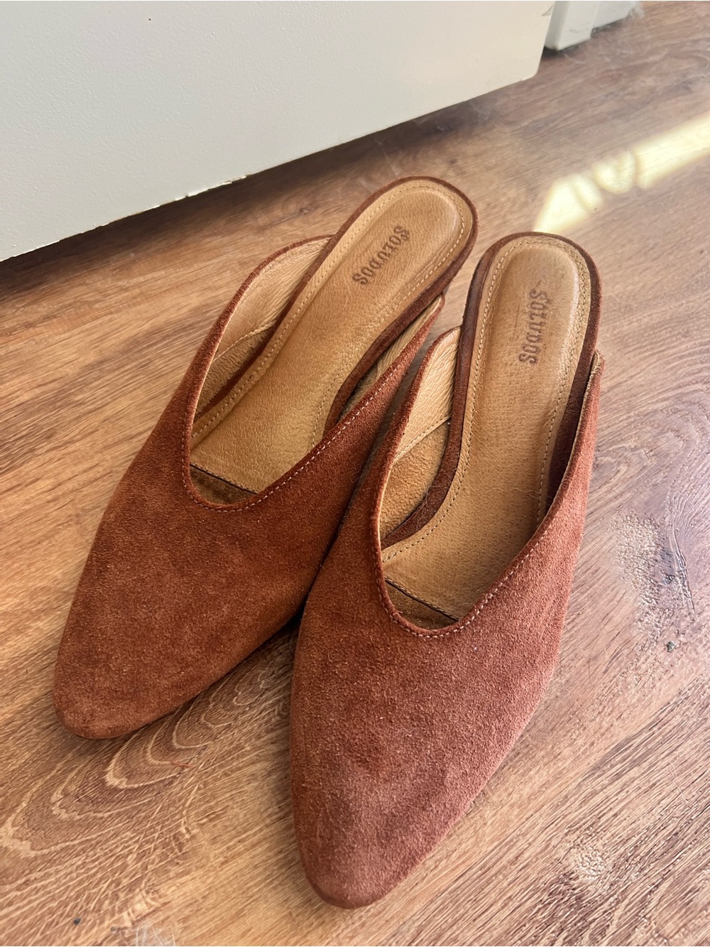 Soludos Leather Suede Heels